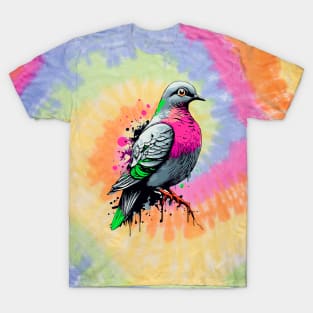 Feral pigeon - Urban Dove - Pigeon Illustration T-Shirt